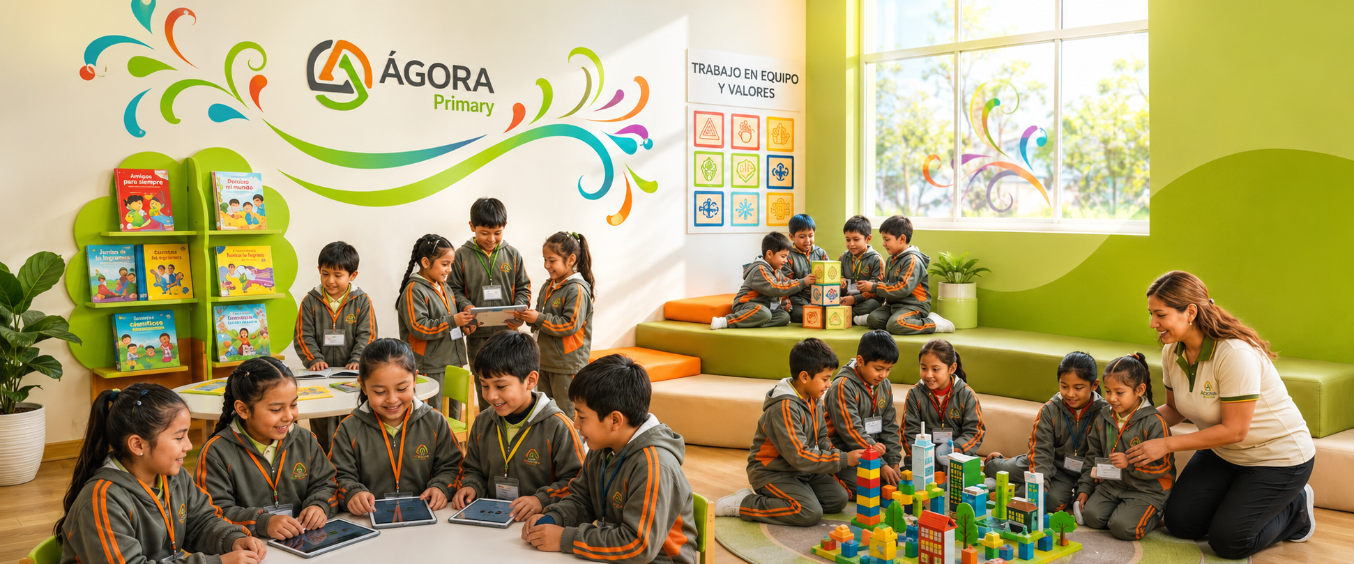 Escena principal del nivel primaria del Colegio Ágora